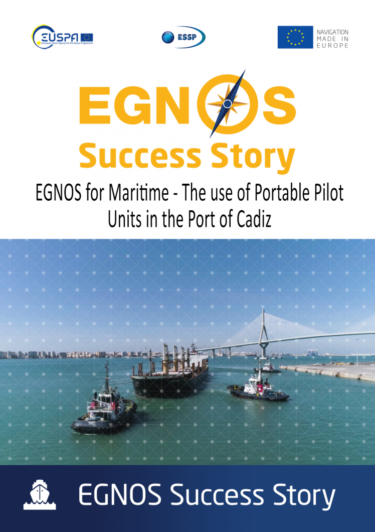 EGNOS Success Story: EGNOS for Maritime - The use of Portable Pilot Units in the Port of Cadiz cover photo of maritime vessels in the Port of Cadiz
