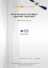 Cover EGNOS Service Provision Yearly Report 2018 -2019