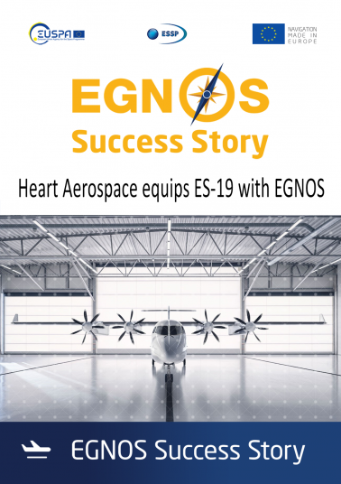 EGNOS Success Story: Heart Aerospace equips ES-19 with EGNOS cover photo of the ES-19 aircraft in the hanger