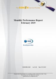 EGNOS Monthly Performance Report February 2019