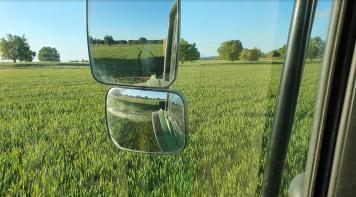 View from the cerealist's tractor