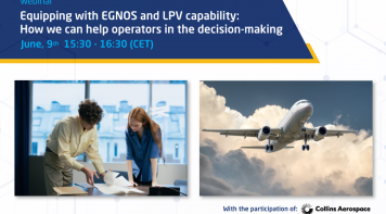 EGNOS webinar logo - Equipping with EGNOS and LPV