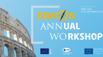 EGNOS Annual Workshop logo with colosseum